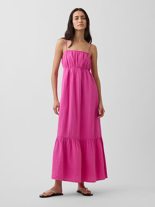 Gap Cotton Gauze Tiered Empire Waist Dress — photo 1