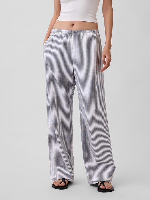 Gap Linen-Blend Easy Wide-Leg Pants — photo 3