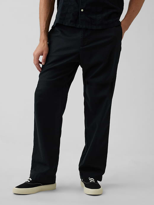 Gap Linen-Cotton Relaxed Taper Easy Pants — photo 3