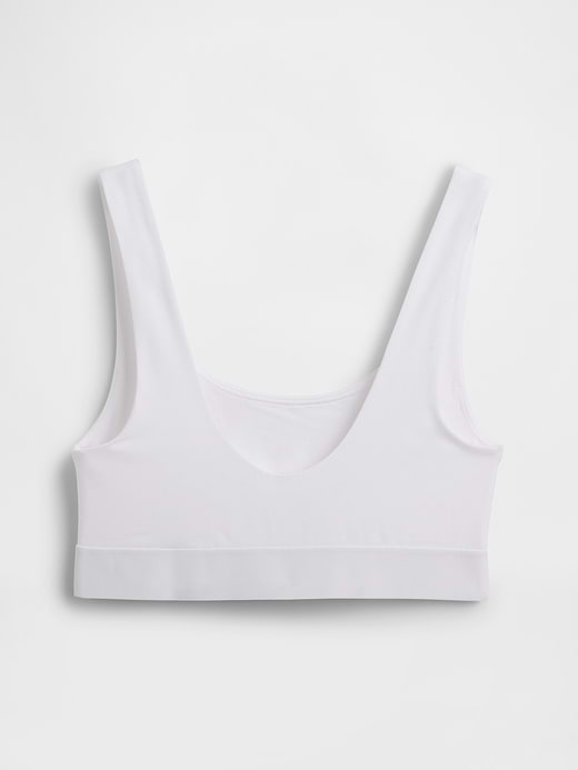 Gap Organic Stretch Cotton Gap Logo Bralette — photo 7