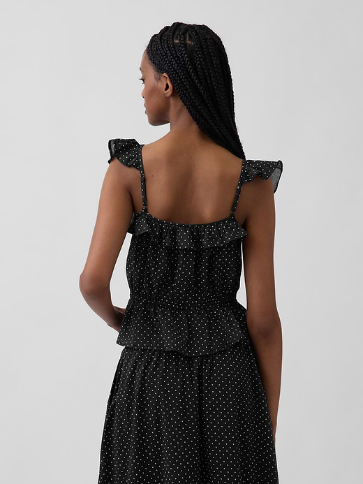 Gap Flutter-Sleeve Tie-Waist Top — photo 4