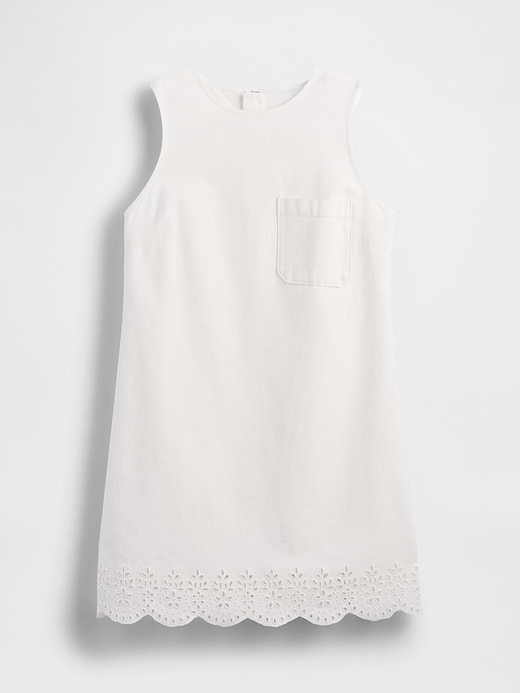 Gap Eyelet Hem Mini Shift Dress — photo 7