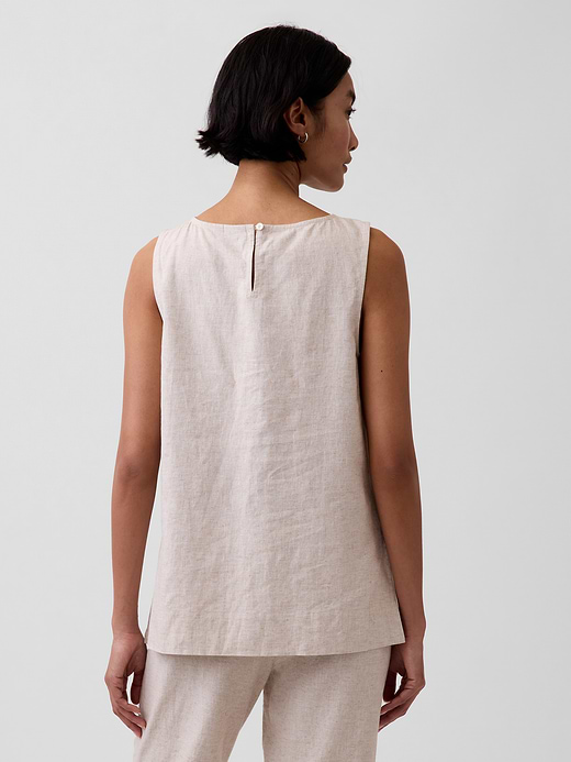 Gap Linen-Blend Shell Tank Top — photo 4