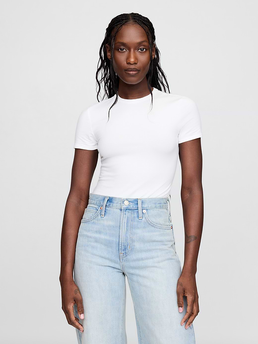 Gap CloseKnit Jersey T-Shirt Thong Bodysuit — photo 3
