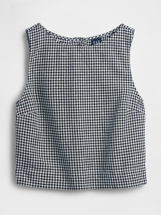 Gap Linen-Blend Crop Shell Tank Top — photo 6