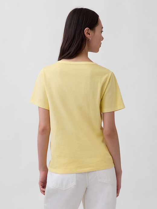 Gap Organic Cotton VintageSoft V-Neck T-Shirt — photo 4