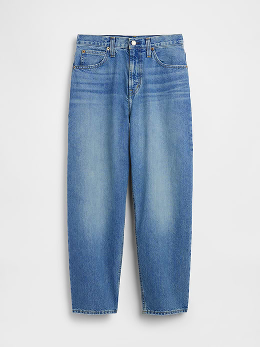 Gap High Rise Crop Barrel Jeans — photo 6