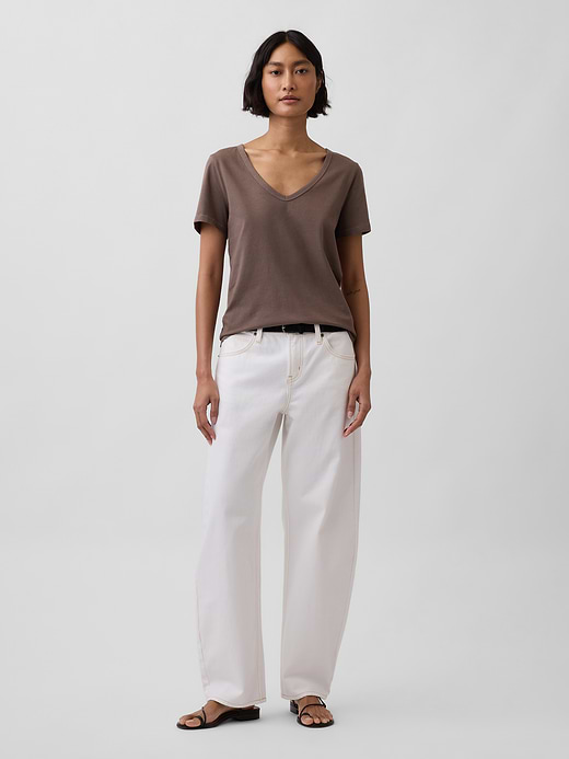Gap Organic Cotton VintageSoft V-Neck T-Shirt — photo 3