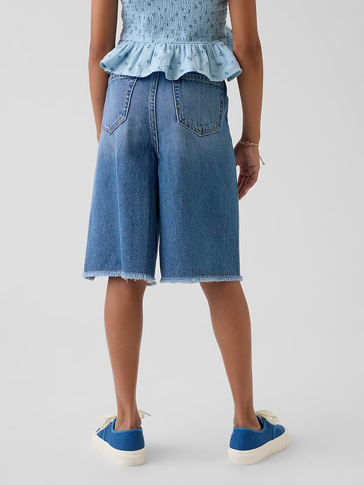 Gap Kids Low Rise Easy Longline Denim Shorts — photo 5