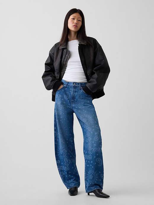 Gap High Rise Barrel Jeans — photo 1