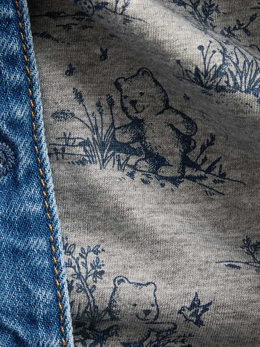 Gap Baby Jersey-Lined Hooded Denim Jacket — photo 4