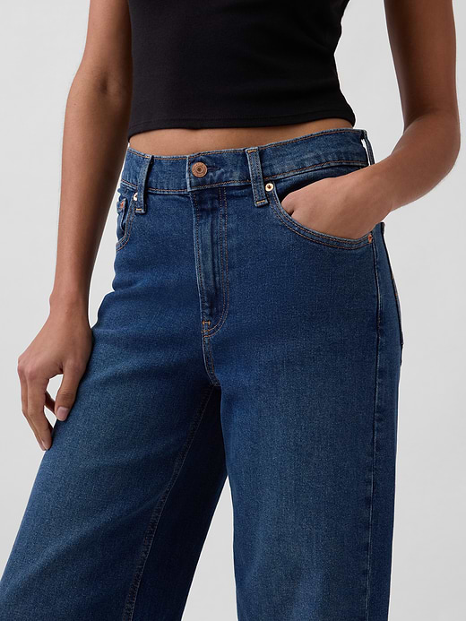 Gap High Rise Stride Wide-Leg Jeans — photo 7