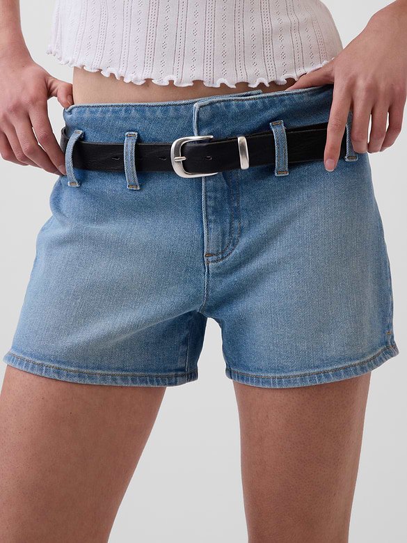 Gap 3" Low Rise Lace-Up Denim Shorts — photo 8