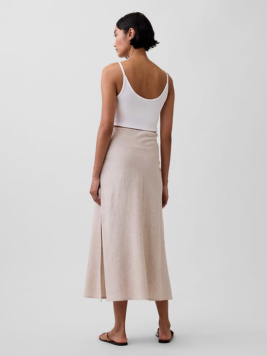 Gap Linen-Blend Maxi Slip Skirt — photo 3