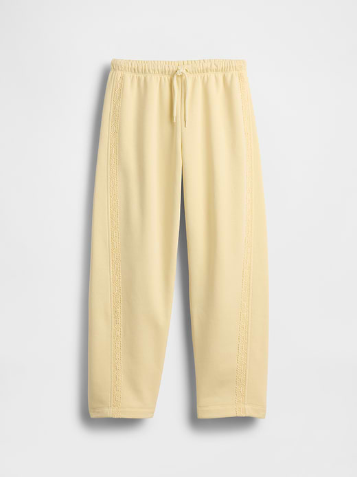 Gap Kids VintageSoft Relaxed Lace-Trim Barrel Joggers — photo 3