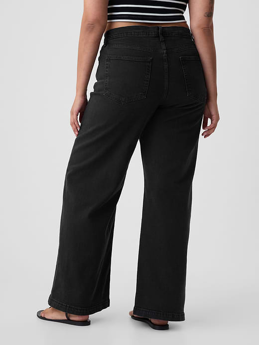 Gap High Rise Stride Wide-Leg Jeans — photo 7