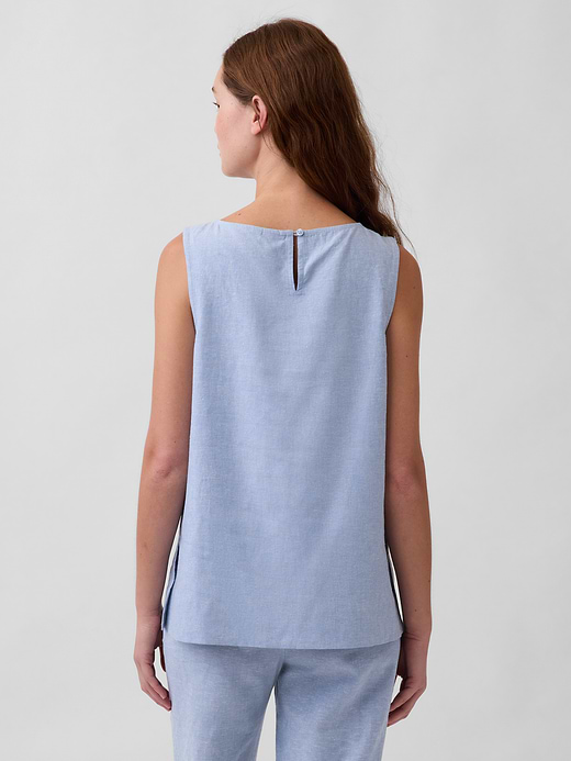 Gap Linen-Blend Shell Tank Top — photo 4