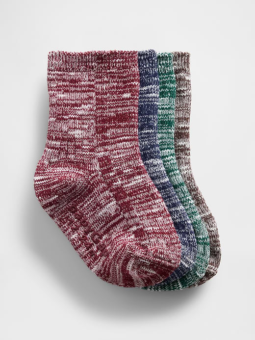 Gap Baby & Toddler Marled Crew Socks (4-Pack) — photo 1