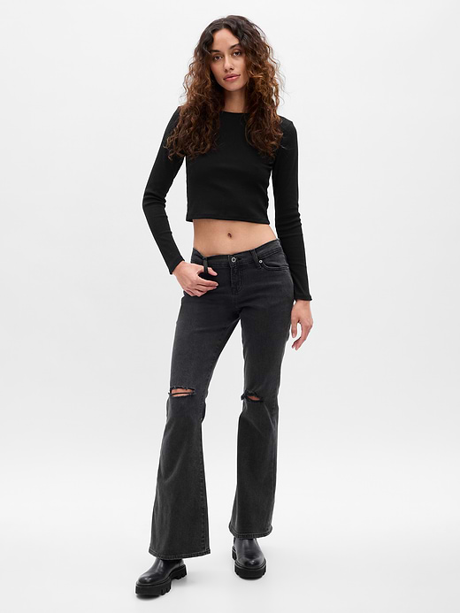 Gap Cropped Rib T-Shirt — photo 1