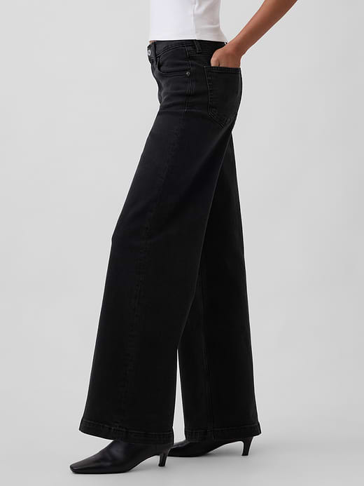 Gap High Rise Stride Wide-Leg Jeans — photo 4