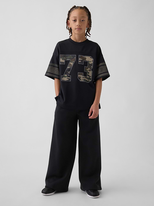 Gap Kids Mesh Oversized Graphic Jersey T-Shirt — photo 5