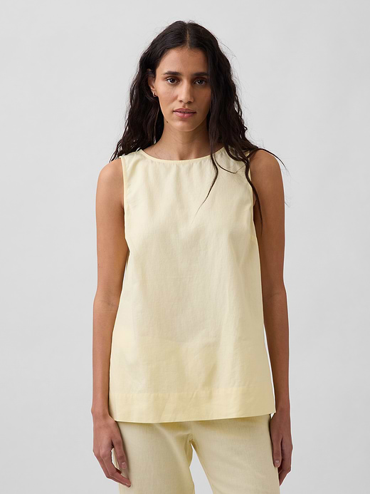 Gap Linen-Blend Shell Tank Top — photo 1
