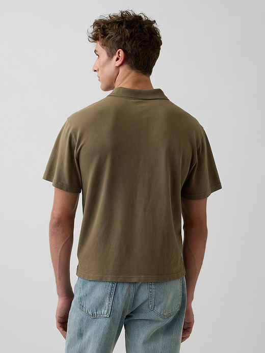 Gap Relaxed Pique Polo — photo 4