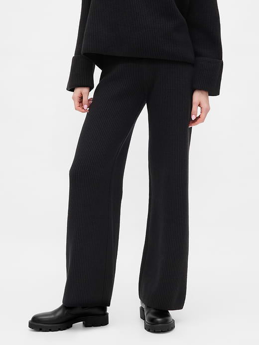 Gap CashSoft Shaker-Stitch Sweater Pants — photo 3