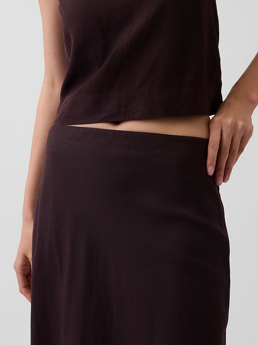 Gap Linen-Blend Maxi Slip Skirt — photo 5