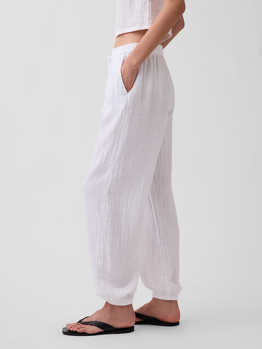 Gap Cotton Gauze Easy Joggers — photo 4
