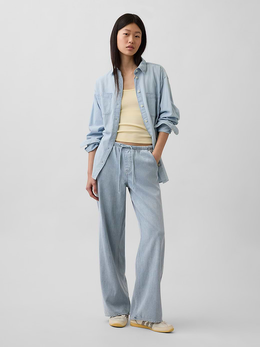 Gap Low Rise UltraSoft Easy '90s Loose Stripe Jeans — photo 10
