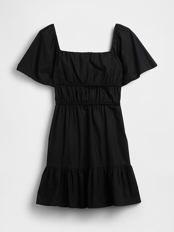 Gap Poplin Flutter-Sleeve Mini Dress — photo 6