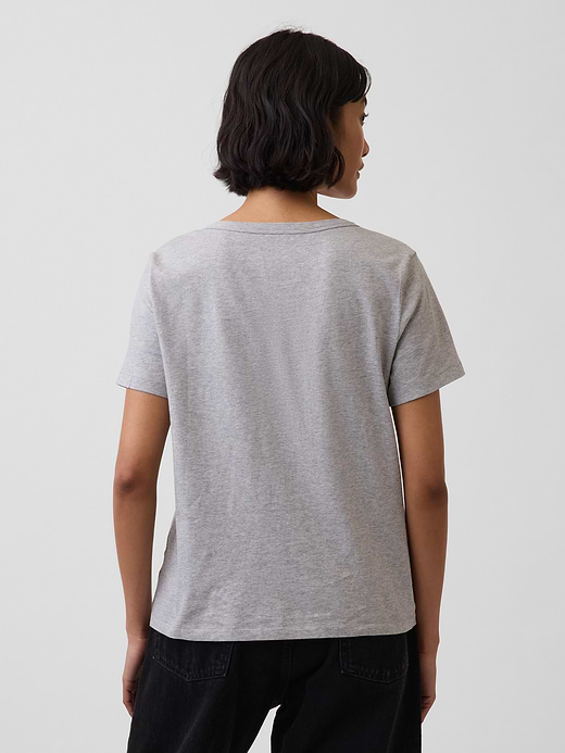 Gap Organic Cotton VintageSoft V-Neck T-Shirt — photo 3