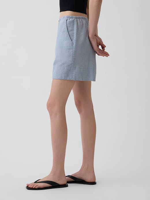 Gap 6" Linen-Blend Easy Shorts — photo 4