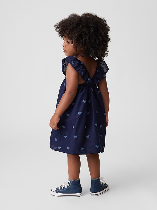Gap Baby & Toddler Embroidered Flutter-Sleeve Dress — photo 1