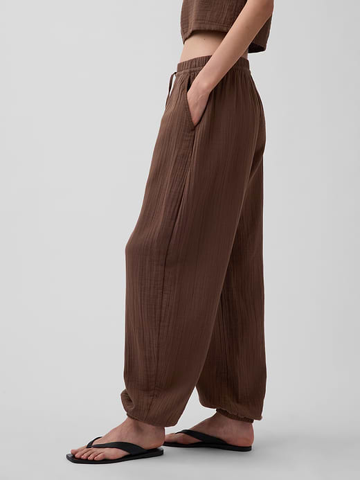 Gap Cotton Gauze Easy Joggers — photo 4