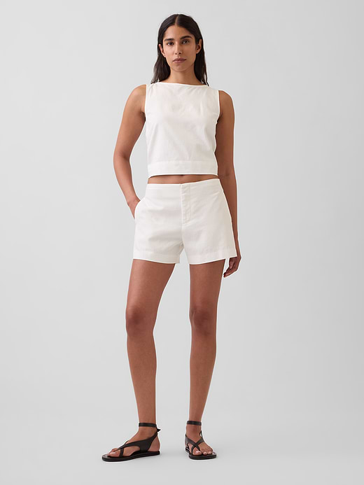 Gap 4" Mid Rise Linen-Blend Shorts — photo 1
