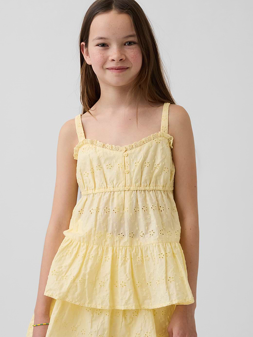 Gap Kids Denim Tiered Tank Top — photo 1