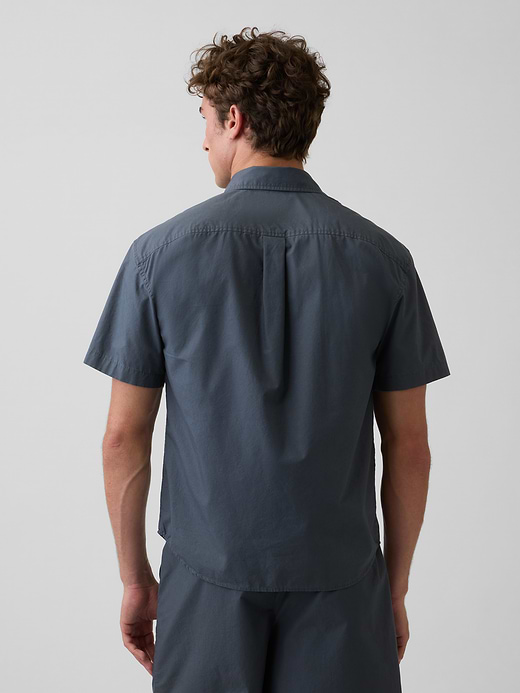 Gap Poplin Relaxed Shirt — photo 4