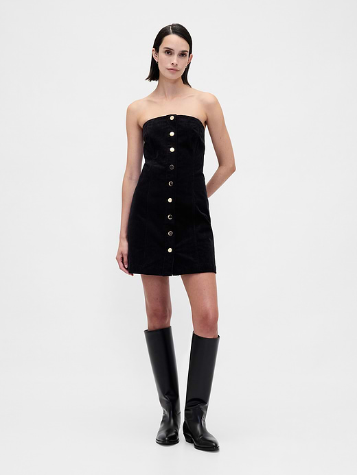 Gap Corduroy Strapless Mini Dress — photo 1