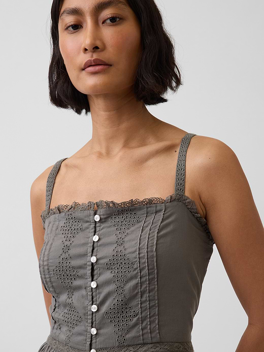 Gap Eyelet Tiered Maxi Dress — photo 5