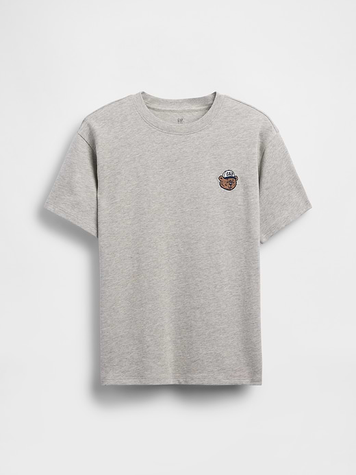 Gap Kids Heavyweight Relaxed Gap Logo T-Shirt — photo 3