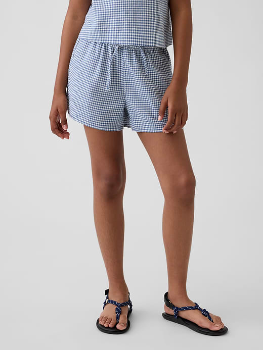 Gap Kids Linen-Cotton Lace-Trim Easy Shorts — photo 4