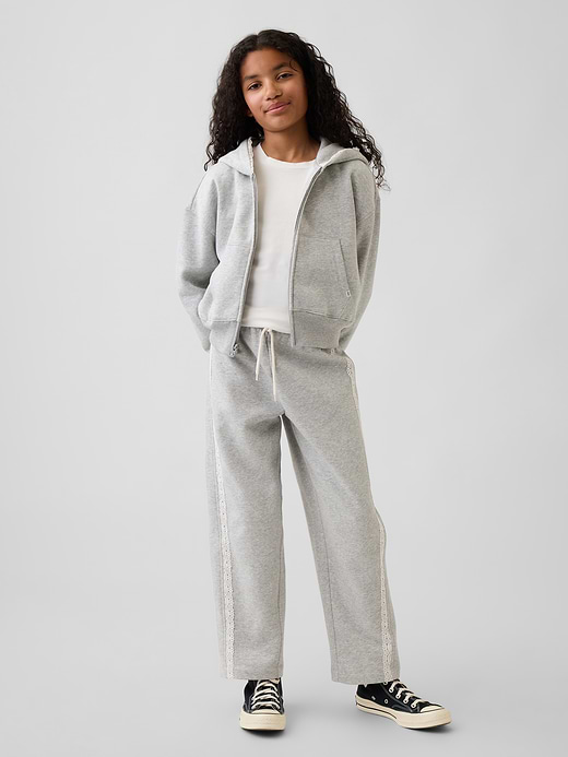 Gap Kids VintageSoft Relaxed Lace-Trim Barrel Joggers — photo 1