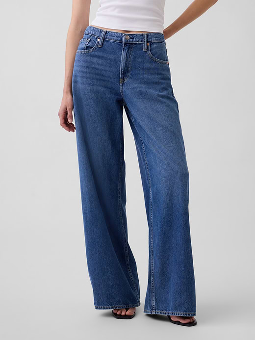 Gap Mid Rise UltraSoft Baggy Jeans — photo 3