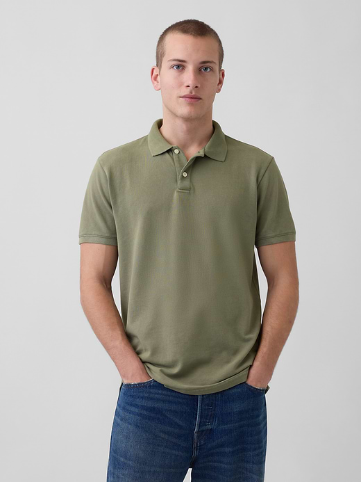 Gap Pique Polo Shirt — photo 1