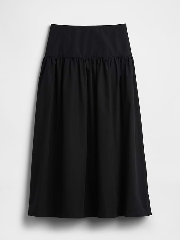 Gap Poplin Drop-Waist Maxi Skirt — photo 6