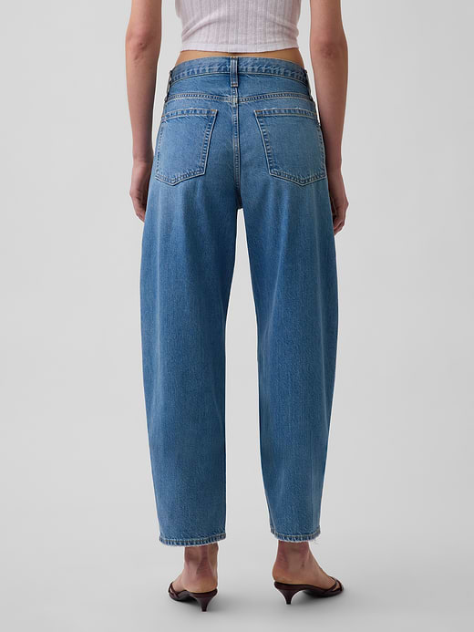 Gap High Rise Crop Barrel Jeans — photo 5