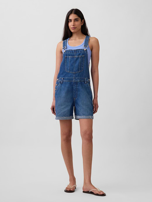 Gap '90s Loose Denim Shortalls — photo 1
