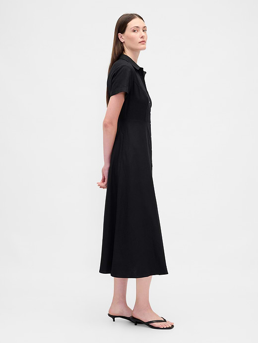 Gap Linen-Blend Midi Shirtdress — photo 4